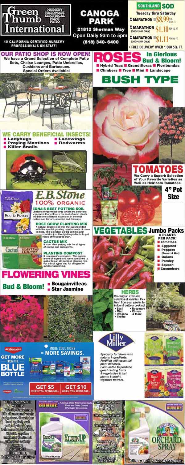 4-20-2023 Ad for Canoga Park - Green Thumb Nursery